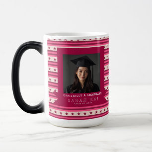 Trendy Stripe Print Certified Nurse Color Morph Mug