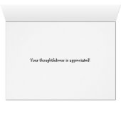 Trendy Stripe Thank You Card (Inside Horizontal (Bottom))