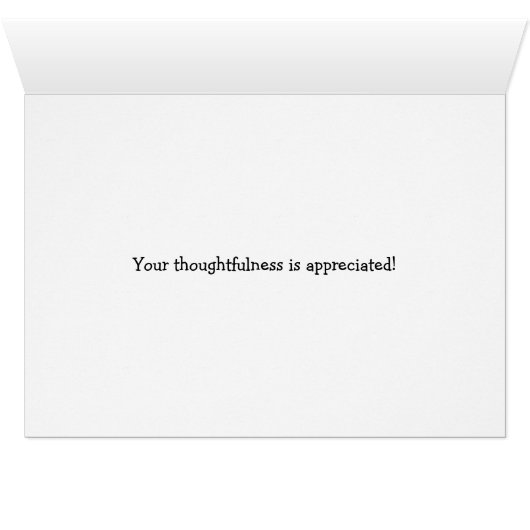 Trendy Stripe Thank You Card (Inside Horizontal (Bottom))
