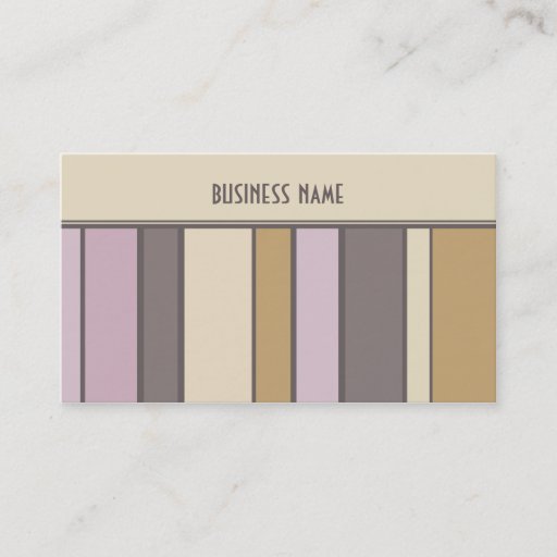 Customizable Trendy Stripes Design Business Card