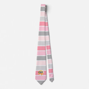 Trendy Stripes ,Emoji Face Neck Tie