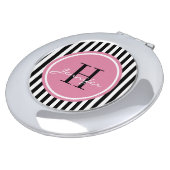 Trendy Stripes Personalized Compact Mirror (Turned)