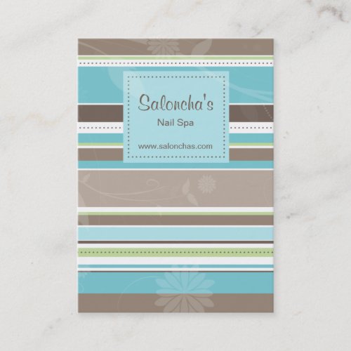 Trendy Stripes Salon Business Card