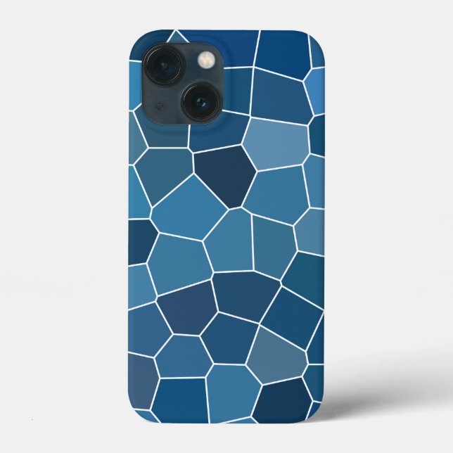 Trendy Stylish Blue Pattern Case-Mate iPhone Case (Back)
