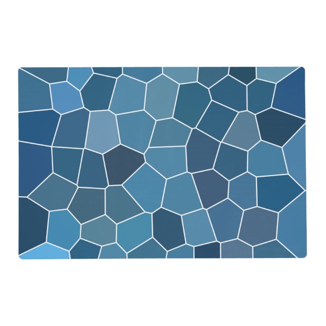 Trendy Stylish Blue Pattern Placemat (Front)