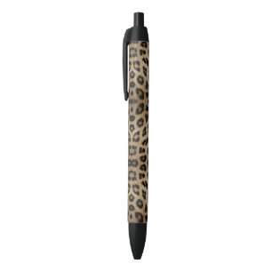 Trendy stylish bold leopard fur animal print fun pen