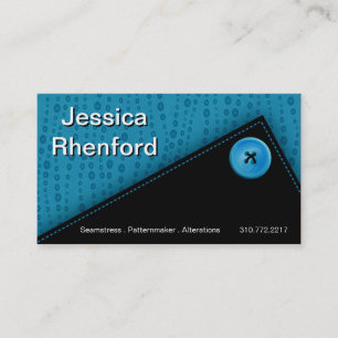 Trendy Stylish Button Up Business Card template