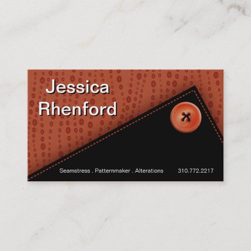 Trendy Stylish Button Up Business Card template