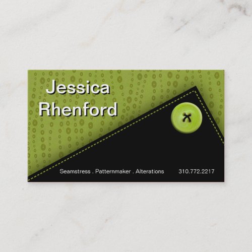 Trendy Stylish Button Up Business Card template