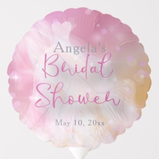 Trendy Stylish Chic Sparkly Gown Bridal Shower Balloon