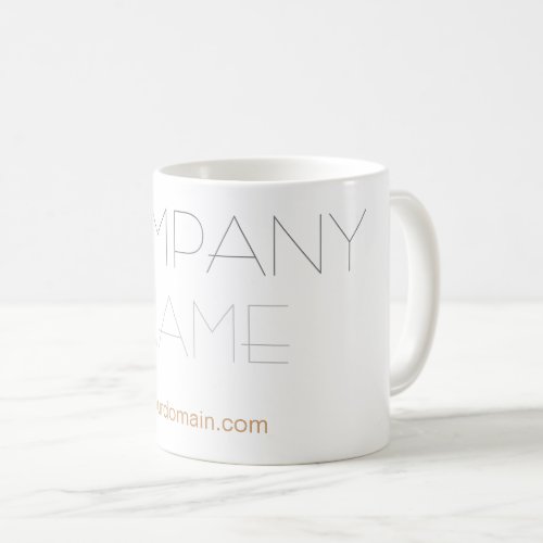 Trendy Stylish Company Name Coffee Mug