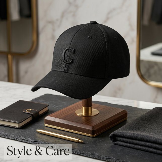 Trendy Stylish Custom Monogram Embroidered Baseball Cap (Trendy Stylish Custom Monogram Embroidered Baseball Cap)