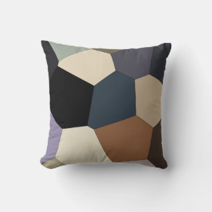Trendy Stylish Earth Toned Cool Pattern Throw Pillow