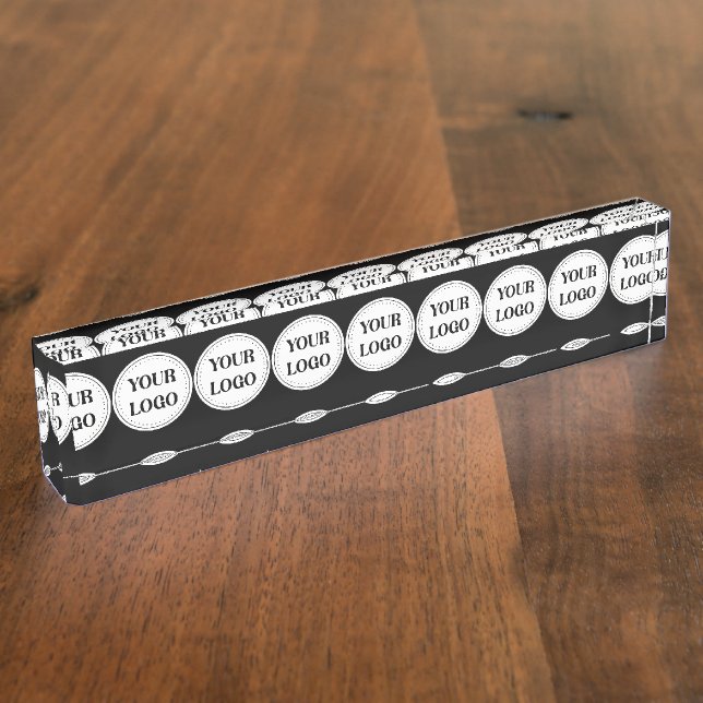 Trendy stylish & elegant branded desk name plate (Side)