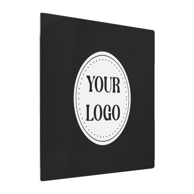 Trendy stylish & elegant branded metal print (Angled)