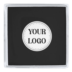 Trendy stylish & elegant branded silver finish lapel pin