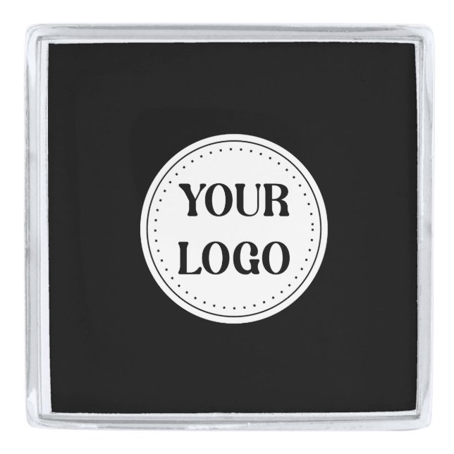 Trendy stylish & elegant branded silver finish lapel pin (Front)