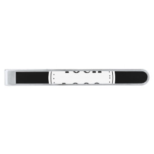 Trendy stylish & elegant branded silver finish tie bar