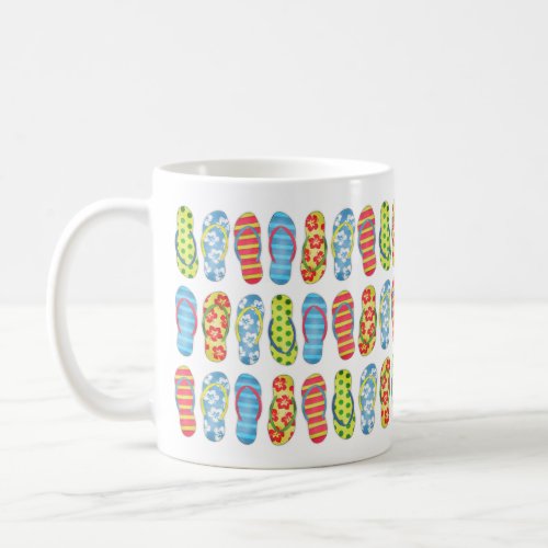Trendy Stylish Girly Beach Flip Flops Cute Simple Coffee Mug