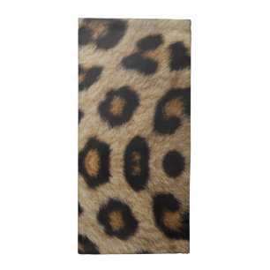 Trendy stylish leopard fur animal print pattern cloth napkin