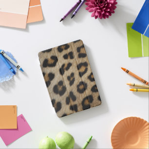 Trendy stylish leopard fur animal print pattern iPad mini cover