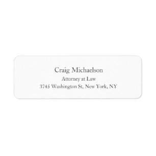 Trendy Stylish Minimalist Plain Simple Label