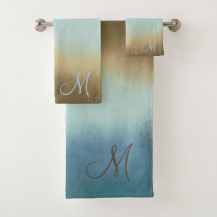 Trendy Stylish Monogram Towel Set