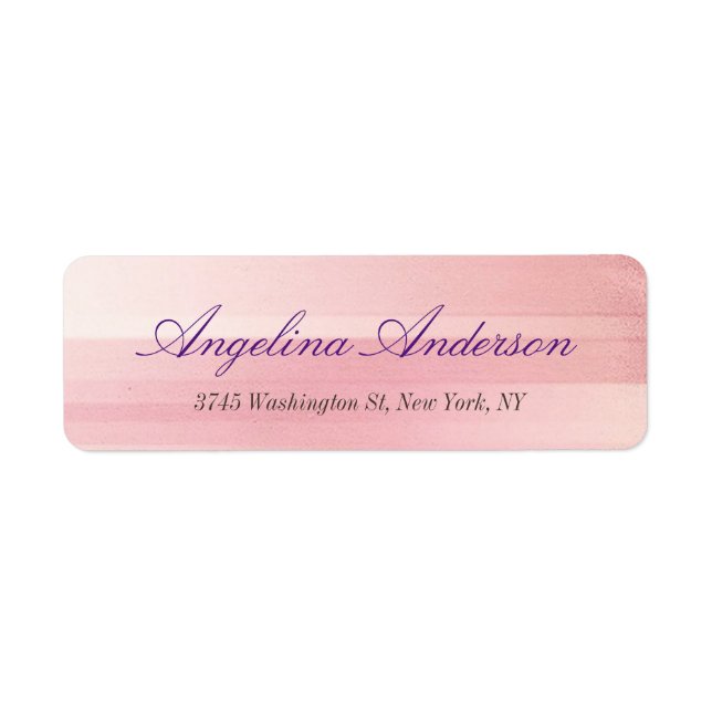 Trendy Stylish Pink Handwriting Modern Feminine Label (Front)