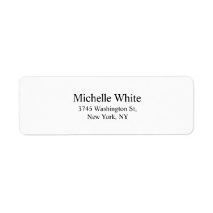 Trendy Stylish Plain Elegant Modern Label
