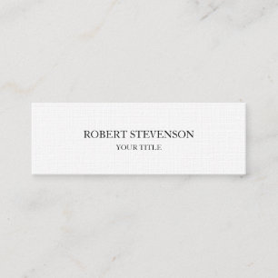 Trendy Stylish Plain Slim Professional Minimalist Mini Business Card