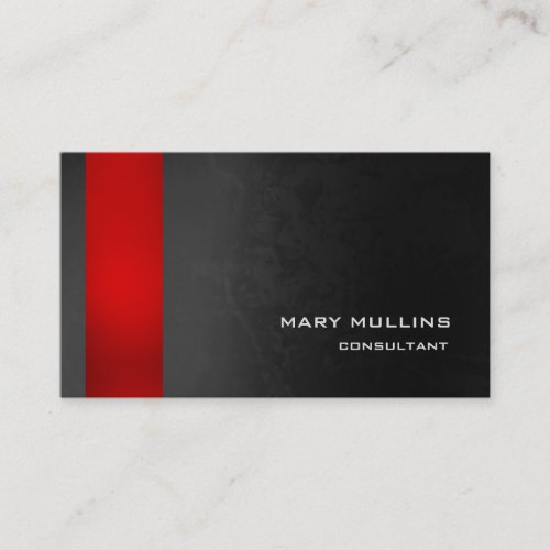 Trendy Stylish Red Grey Pattern Modern Elegant Business Card