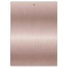 Trendy Stylish Rose Gold Brushed Metal Monogrammed