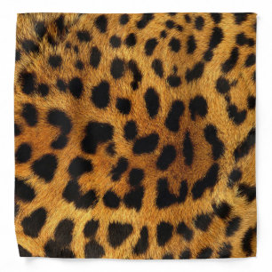 trendy stylish safari animal print leopard pattern bandana