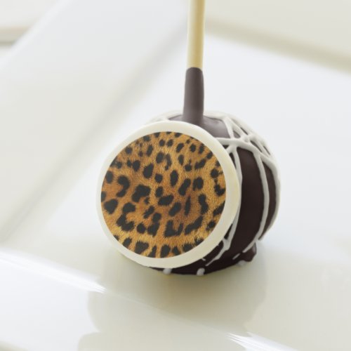 trendy stylish safari animal print leopard pattern cake pops