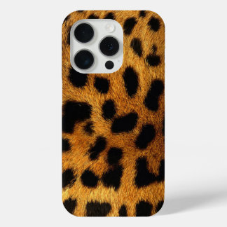 trendy stylish safari animal print leopard pattern iPhone 15 pro case