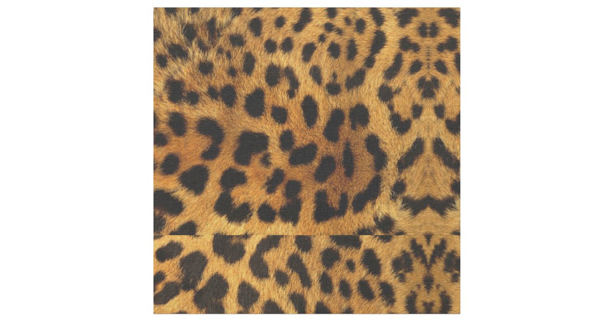trendy stylish safari animal print leopard pattern fabric | Zazzle