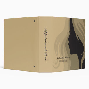 Trendy stylish salon spa appointment book binder