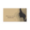 Trendy stylish silhouette salon spa business card