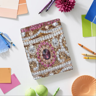 trendy stylish silver gold burgundy pink bohemian iPad smart cover
