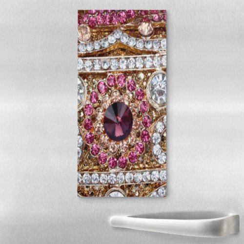 trendy stylish silver gold burgundy pink bohemian  magnetic notepad