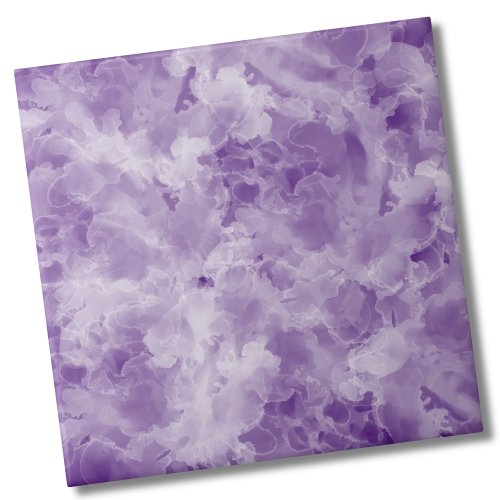 Trendy Stylish Simple Watercolor Marble Purple Ceramic Tile