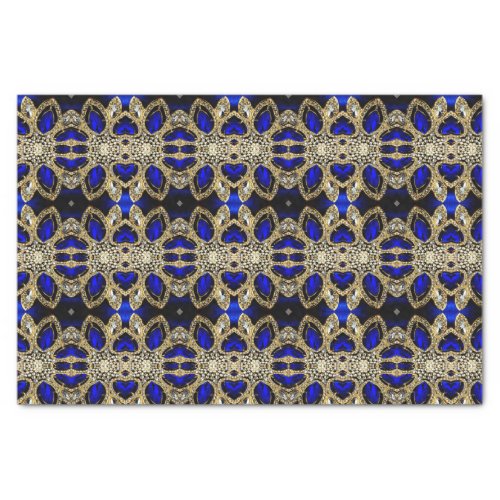 trendy stylish turquoise gold silver deep blue  tissue paper