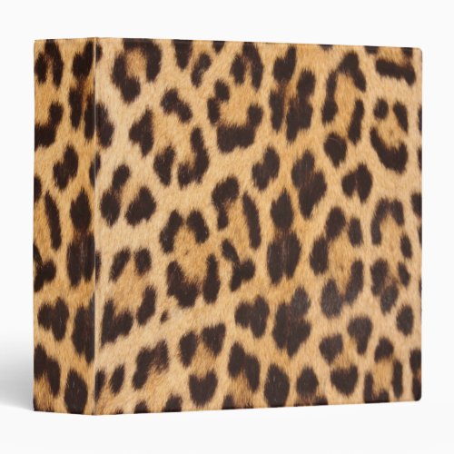 trendy stylish wild safari fashion leopard print 3 ring binder