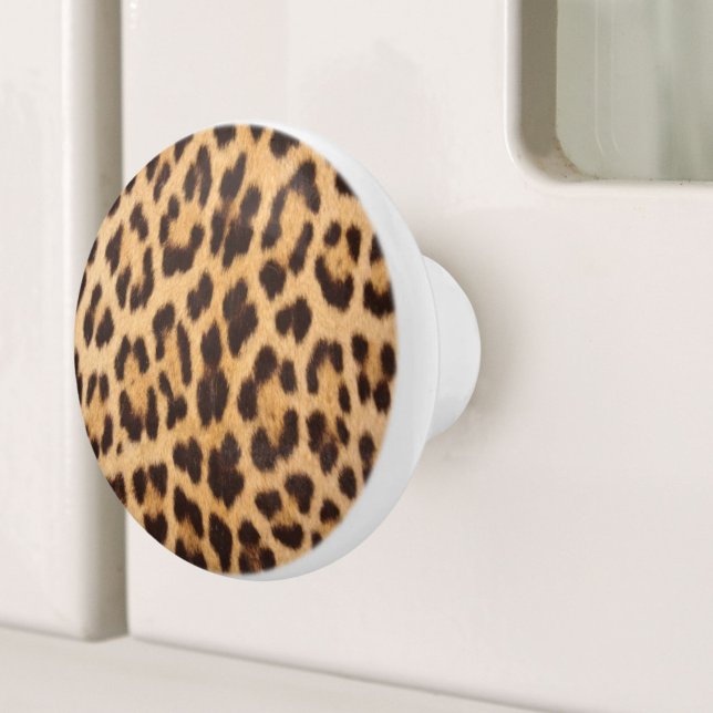 trendy stylish wild safari fashion leopard print ceramic knob (trendy stylish wild safari fashion leopard print ceramic knob)