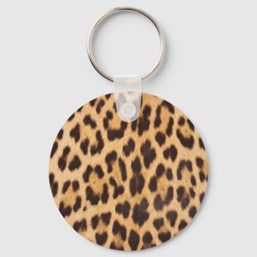 trendy stylish wild safari fashion leopard print keychain