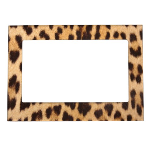 trendy stylish wild safari fashion leopard print magnetic frame