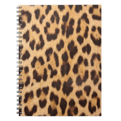 trendy stylish wild safari fashion leopard print notebook