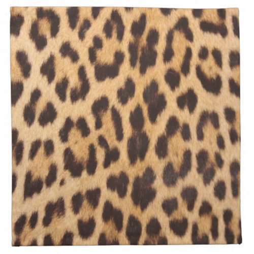 trendy stylish wild safari leopard print cloth napkin