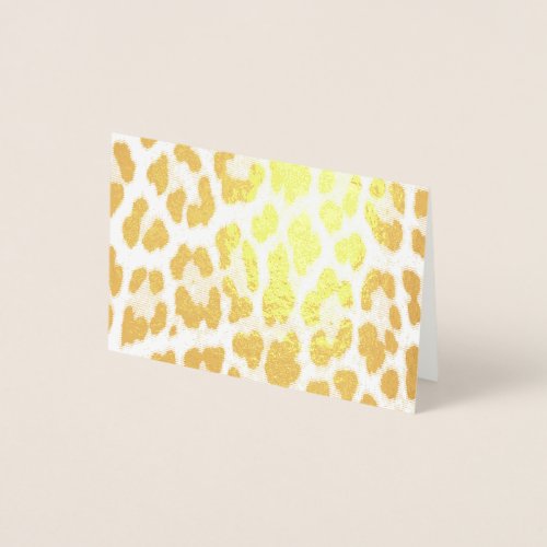 trendy stylish wild safari leopard print foil card