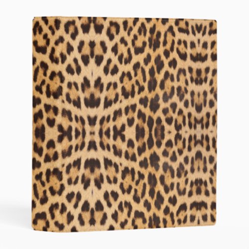 trendy stylish wild safari leopard print mini binder